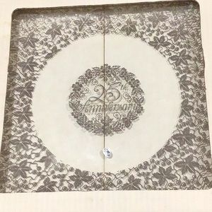 25th silver anniversary plate